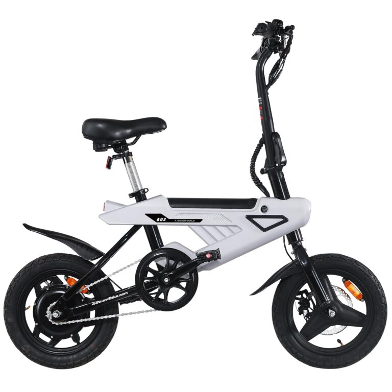 YOBACARID Bicicletta elettrica da 14 pollici, per adulti, 250W motore con portata di 35 – 45 KM, mini bici elettrica con 3...