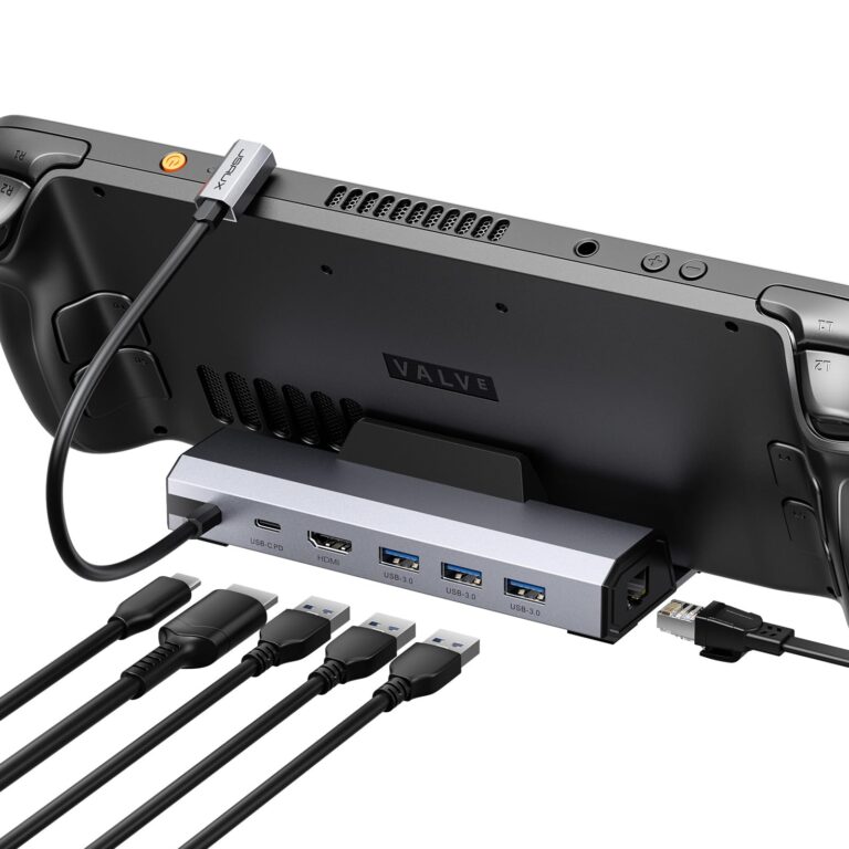 JSAUX Docking Station 6-in-1 per Steam Deck, ROG Ally, Legion Go