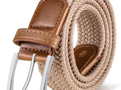 Bulliant Cintura Elastica Intrecciata con Fibbia in Lega di Zinco 35 mm