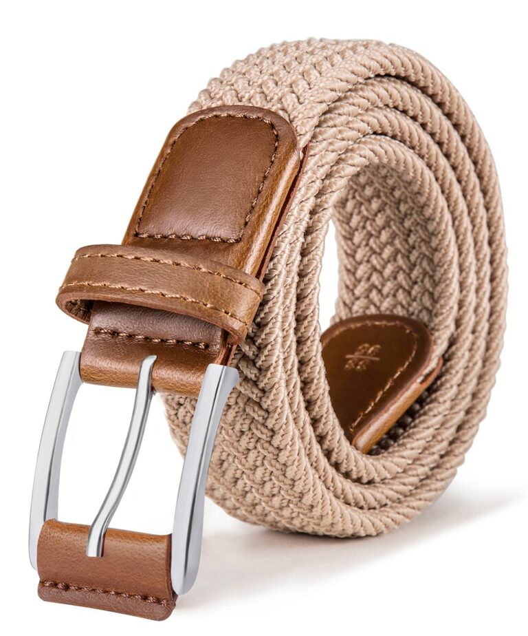 Bulliant Cintura Elastica Intrecciata con Fibbia in Lega di Zinco 35 mm
