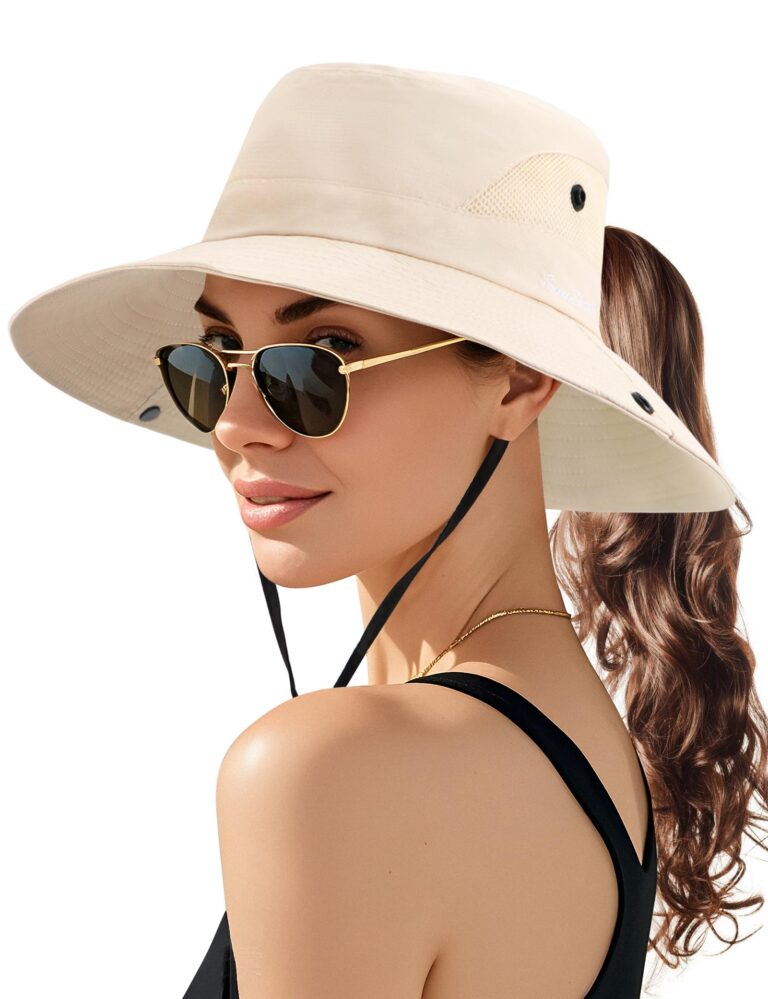 Becellen Cappello da Sole Donna Tesa Larga Protezione UV