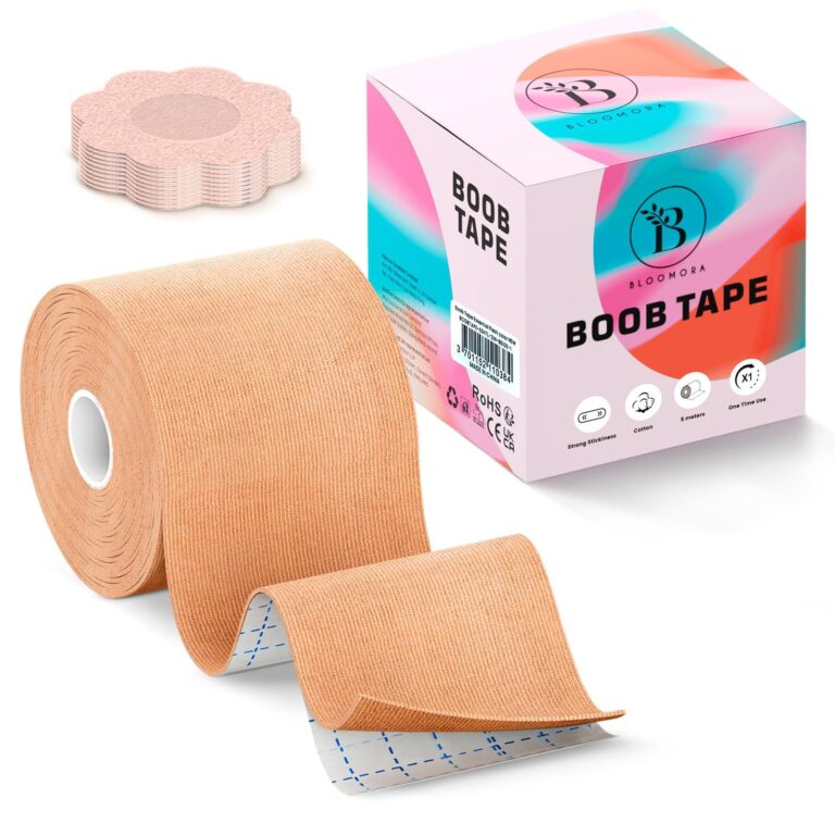 BLOOMORA Boob Tape 5 cm con Copricapezzoli in Silicone