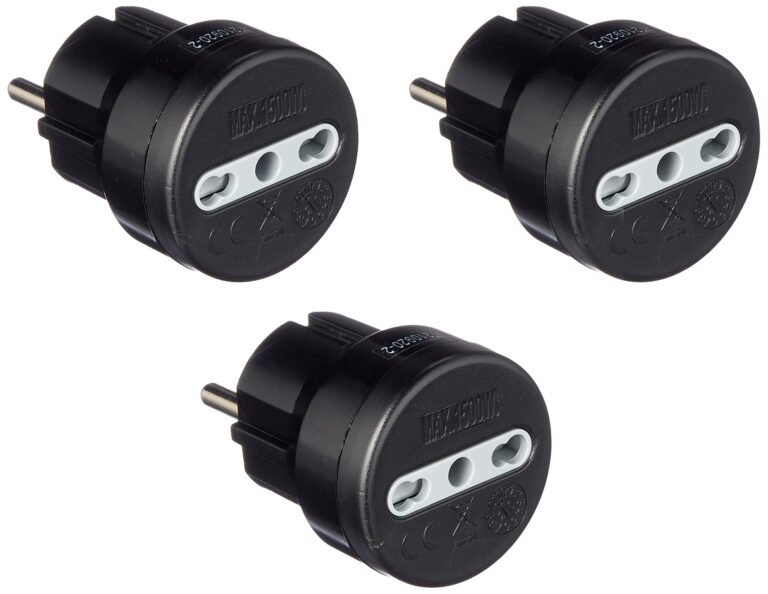 Electraline 92381 Adattatore Schuko per Prese da 10 A, Viaggi in Europa