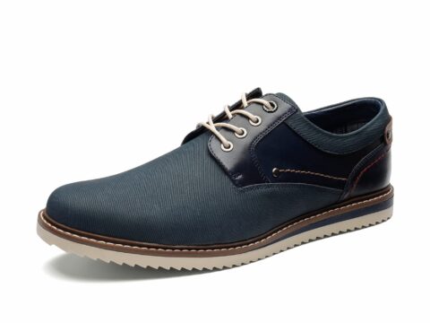 Bruno Marc Scarpe Derby Stringate Uomo Stile Vintage Nero