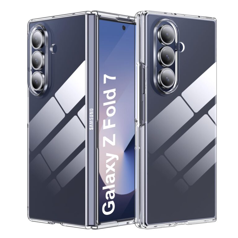 Fitudoos Compatibile con Cover Samsung Galaxy Z Fold 7,Antiurto,Ultra sottile,Custodia Posteriore in PC Trasparente - Tras...