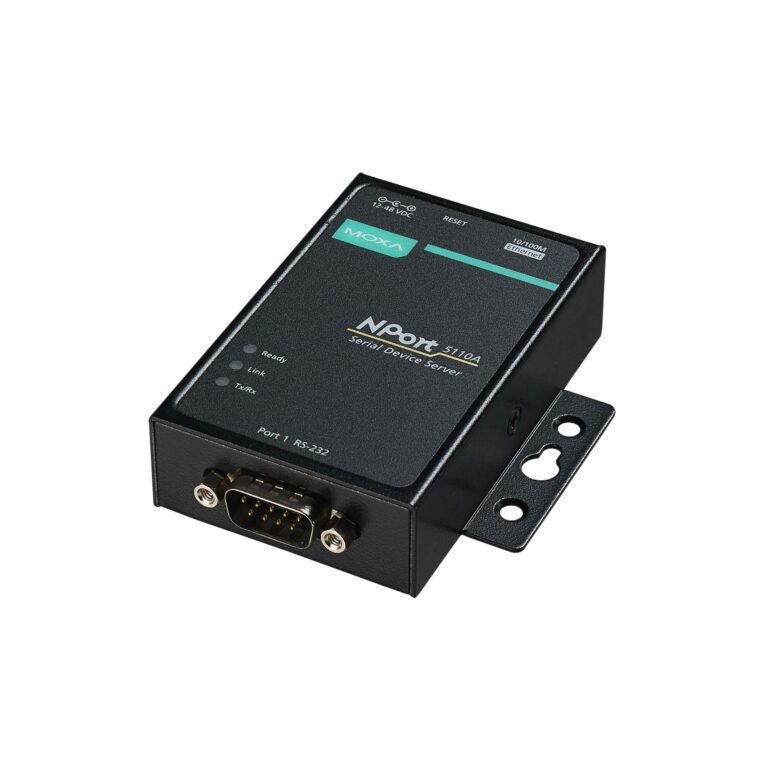 Moxa NPort 5110A - Server seriale RS-232 a Ethernet industriale