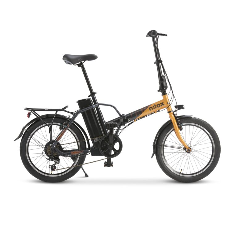 Nilox, Ebike, Bici Elettrica Pieghevole, Fino a 40 km di Autonomia, Fino a 25 Km/h, Motore da 36 V/250 W e Batteria 36 V, ...