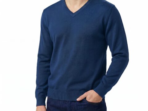 Castle Point Maglione Uomo 100% Cotone Girocollo o Scollo a V