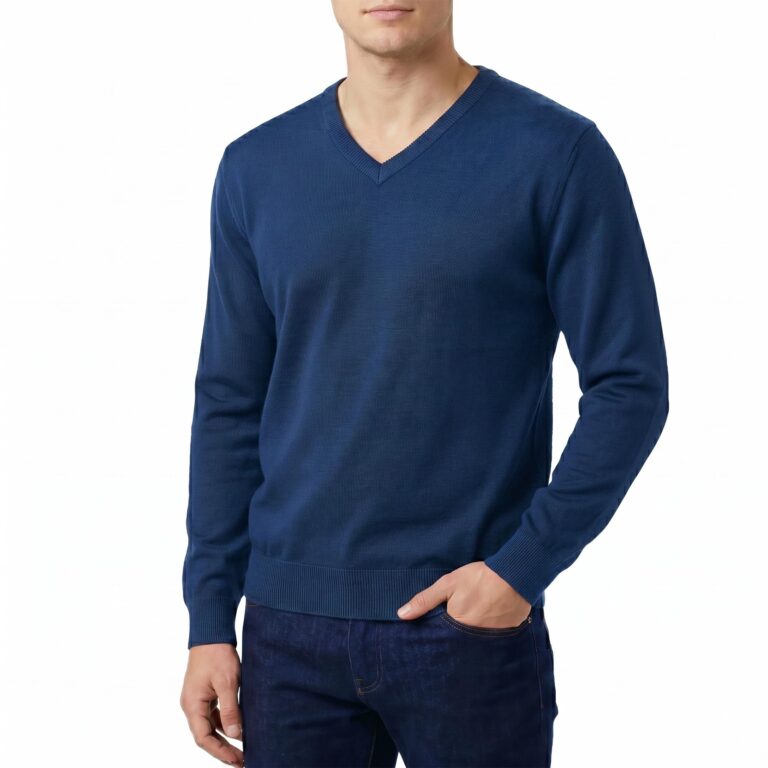 Castle Point Maglione Uomo 100% Cotone Girocollo o Scollo a V