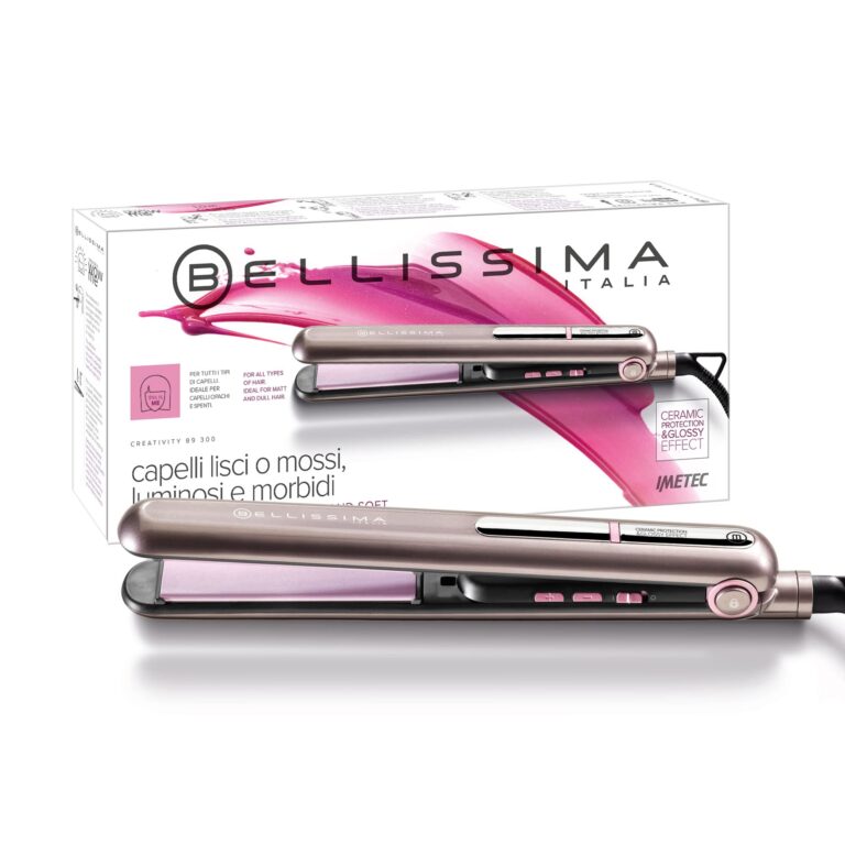 Bellissima Imetec Creativity B9 300 Piastra per Capelli, Styling Liscio o Mosso, Rivestimento in Ceramica, Regolazione Tem...