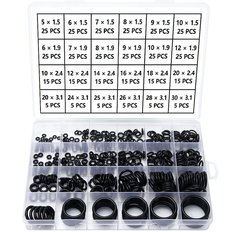 YIXISI Kit 420 O-Ring in Nitrile 24 Misure Assortiti Neri
