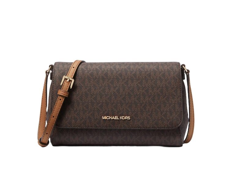Michael Kors Borsa a tracolla marrone, 22 x 15 x 5 cm, in pelle, marrone