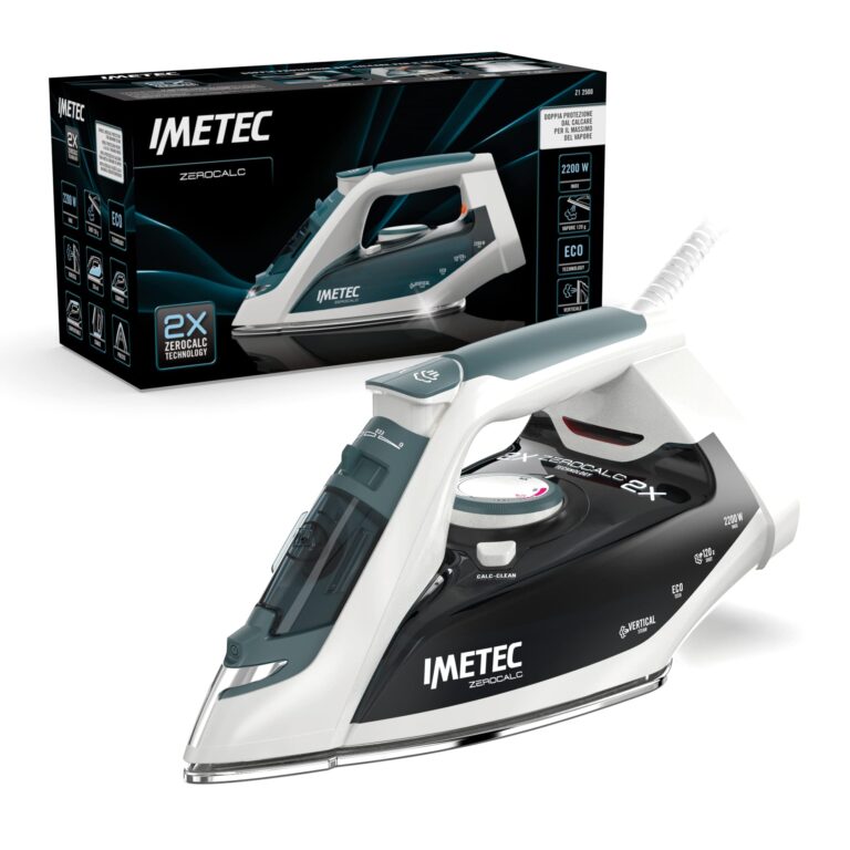 Imetec ZeroCalc Z1 2500 - Ferro da Stiro a vapore - Tecnologia Anticalcare -Piastra Acciaio Inox - 2200 Watt, Colpo Vapore...