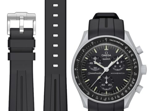 BONACE Cinturino per Omega x Swatch MoonSwatch e Rolex in Gomma