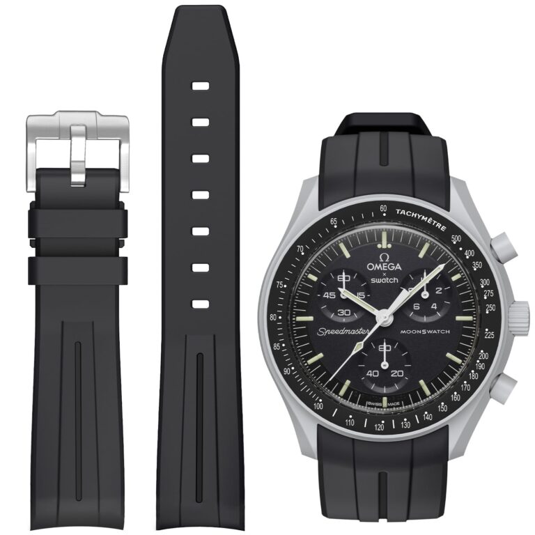 BONACE Cinturino per Omega x Swatch MoonSwatch e Rolex in Gomma