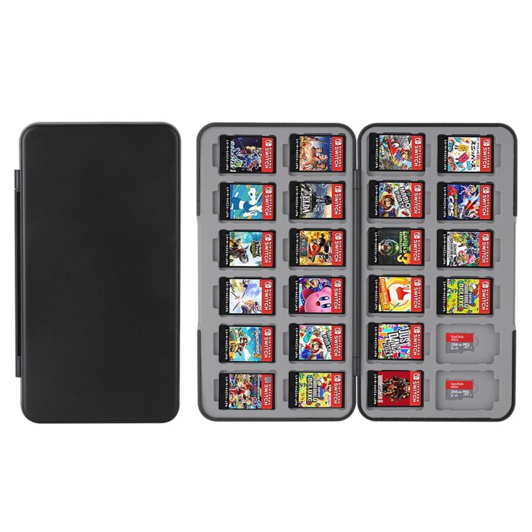 Vicloon Porta Cartucce Premium per Switch, Giochi Custodia Porta Cartucce di Gioco Grande Capacità con 24 Slot/ Inseriment...