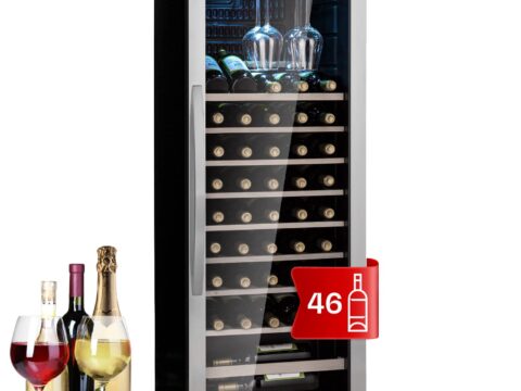 Klarstein Cantinetta Vino Refrigerata con Vetrina per Interno ed Esterno