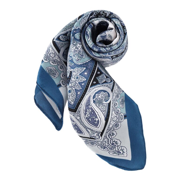DAMILY Wild Rag Cowboy Foulard Uomo 90x90 cm Effetto Seta