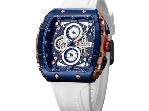 FORSINING Orologio Uomo Analogico Quarzo Quadrante Rettangolare