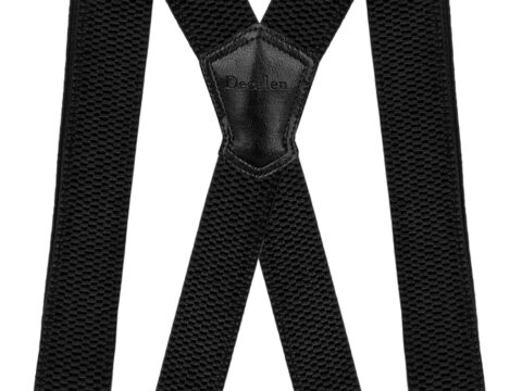 Decalen Bretelle Eleganti Extra Forte con Clip, Larghezza 4 cm Taglia Unica