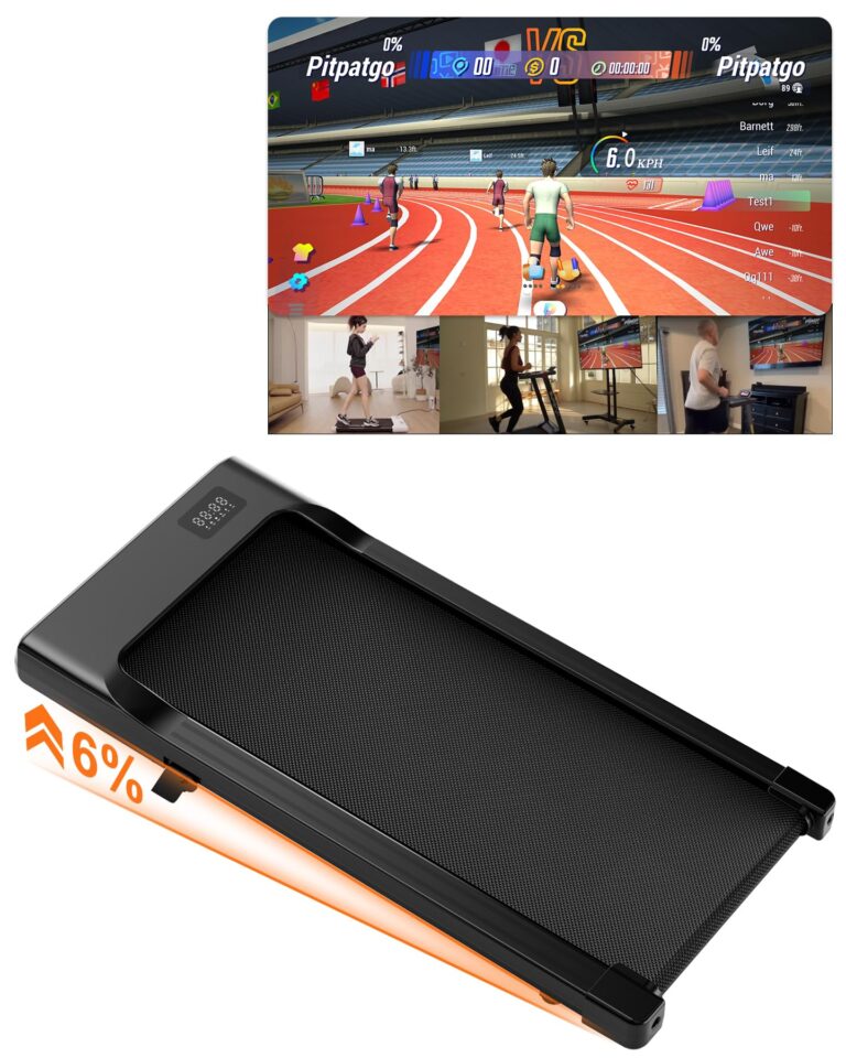 Superun Raceable Tapis Roulant Salvapazio Elettrico Adatto per Indossabili High-tech, Walking Pad con APP Controllo, 136/1...