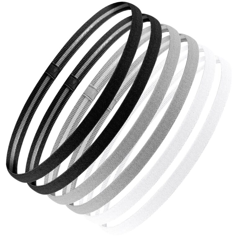 Set 6 fasce capelli sottili antiscivolo uomo e donna - Sport e yoga