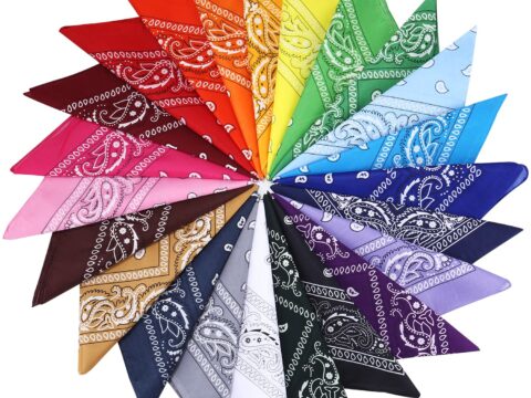 Vuxava Set 23 Bandane in Cotone 54×54 cm Multicolore Unisex