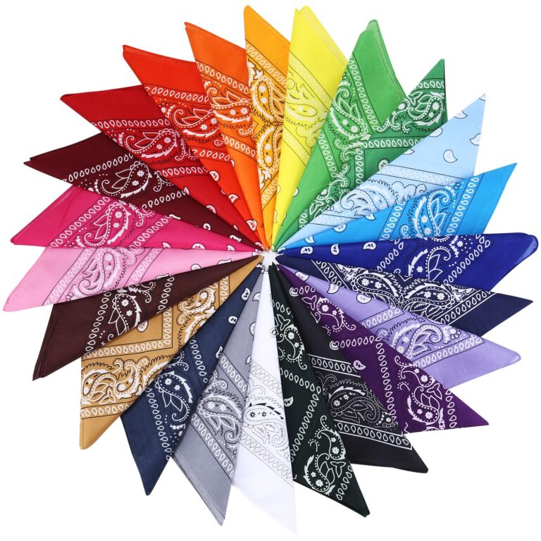 Vuxava Set 23 Bandane in Cotone 54x54 cm Multicolore Unisex