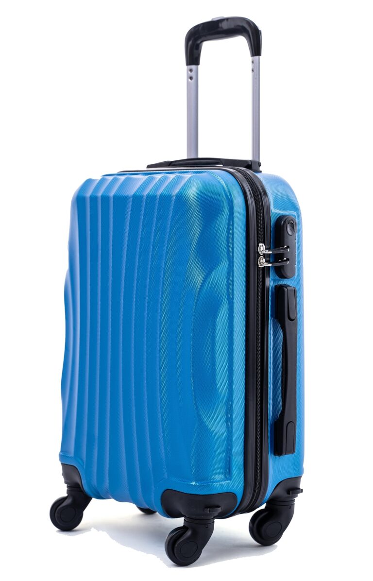 R.Leone Ryanair 55x40x20 cm Valigia Trolley Bagaglio a mano 4 Ruote rimovibile Ultraleggero in ABS Autonomo 20373N (Azzurr...