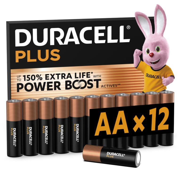Duracell Plus AA Alcaline 1,5V – Confezione da 12