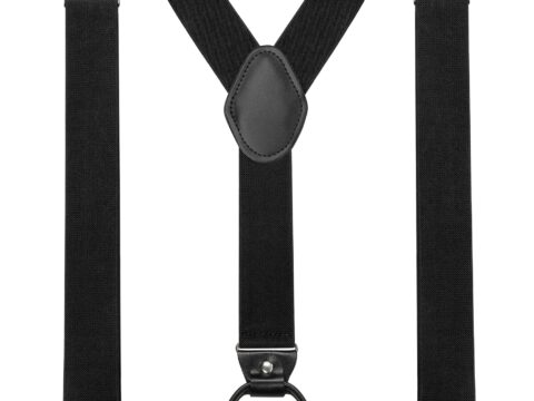 JEMYGINS Bretelle Uomo Larghe 3,5 cm a Y con 4 Clip – Elastiche