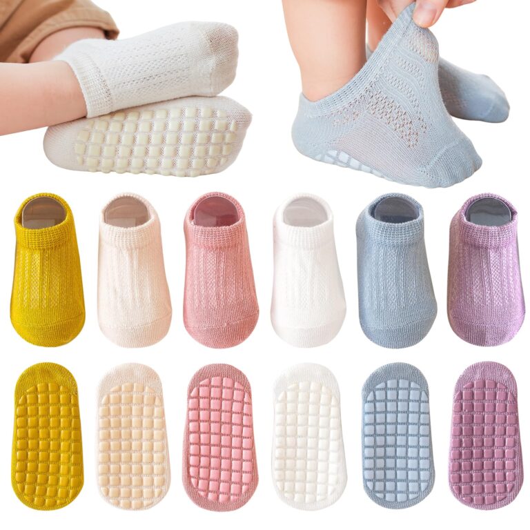 YANWANG Calzini Antiscivolo Neonato con Grip Cartone Animato 6 Paia