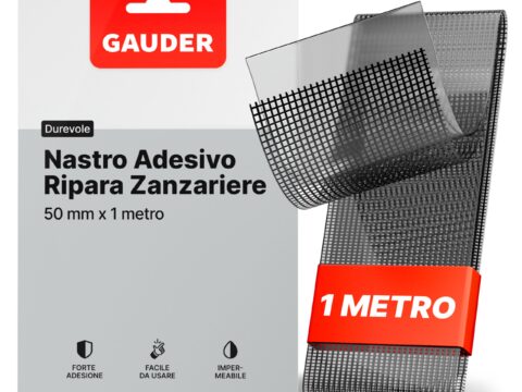 Gauder Kit Riparazione Zanzariere in Fibra di Vetro Autoadesivo