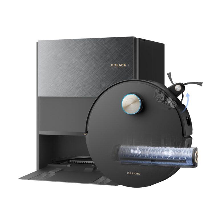 DREAME Aqua10 Ultra Roller Complete Robot Aspirapolvere, Autopulizia Rullo, Supera Ostacoli da 8cm, Auto-Svuotamento, Aspirazione 30.000 Pa, Evita Oltre 240 Oggetti, Controllo Vocale Intelligente,Nero