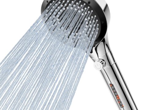 Vinabo Soffione Doccia Anticalcare 6 Modi Alta Pressione con Filtro