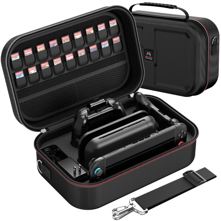 HEYSTOP Custodia per Nintendo Switch 2 Console, Custodia da Viaggio Protettiva di Grande Capacità con 12 Slot per Schede d...