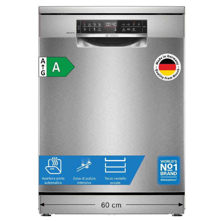 Bosch Serie 8 SMS8ECI02E Lavastoviglie 14 Coperti con Motore EcoSilence