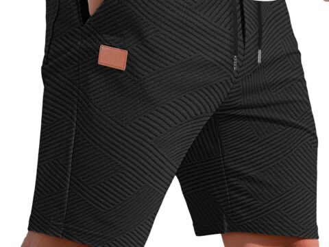 TARAINYA Pantaloncini Uomo in Cotone con Coulisse e Tasche