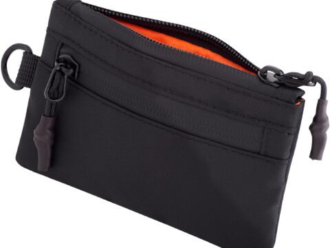 OW-Travel Portafoglio Uomo Slim Nero con Protezione RFID e Portamonete