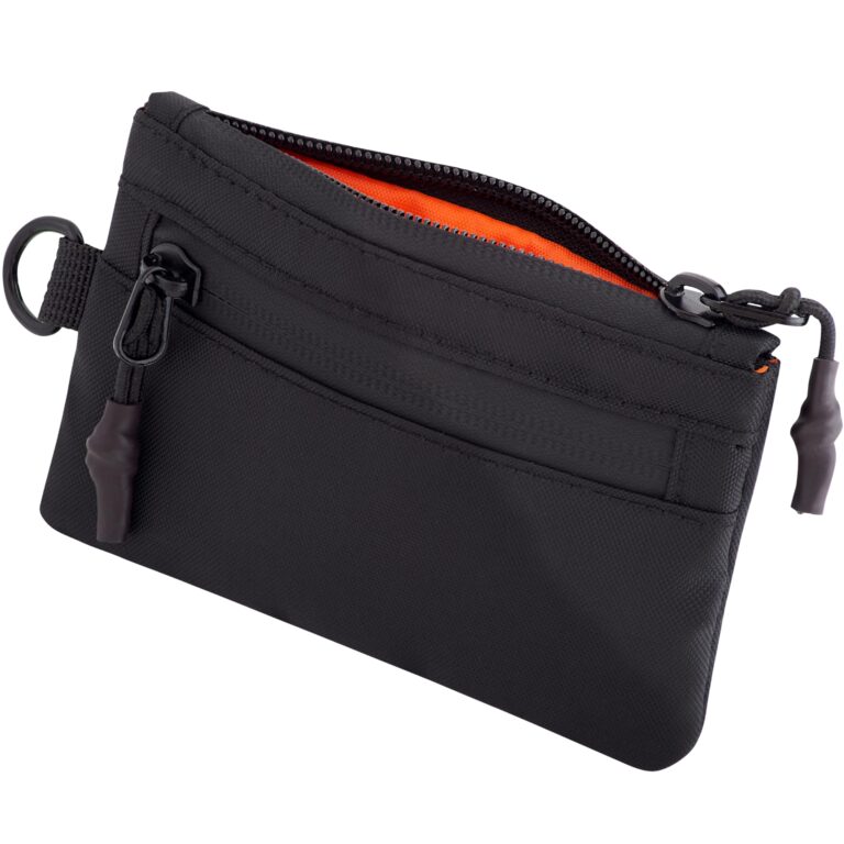 OW-Travel Portafoglio Uomo Slim Nero con Protezione RFID e Portamonete