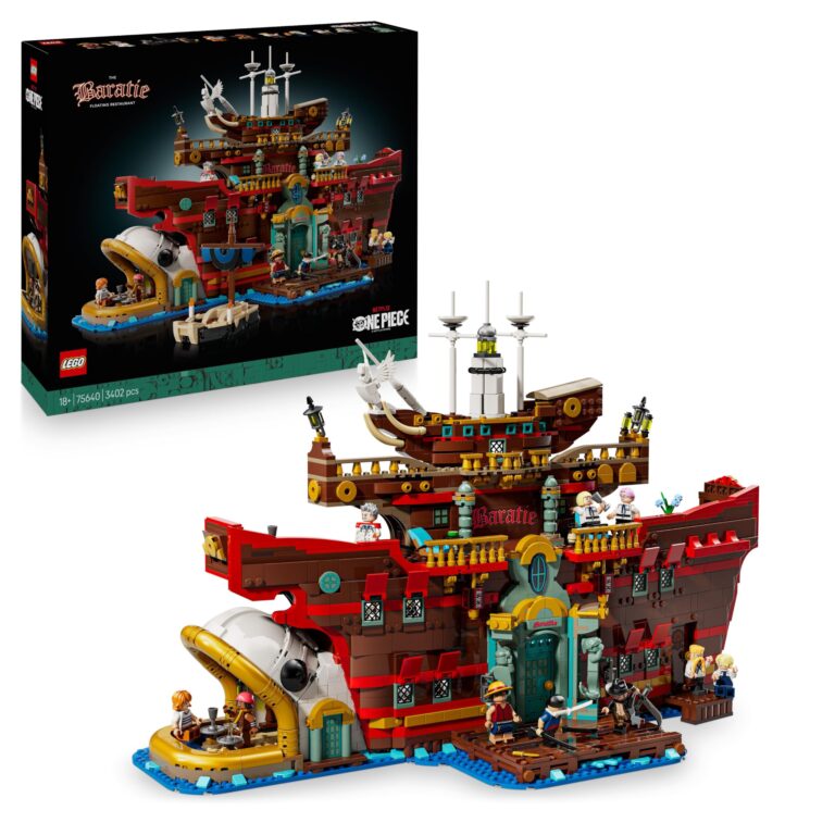 LEGO ONE PIECE Baratie, il Ristorante Galleggiante - Costruzione per Adulti, Modello da Esposizione con Interni Dettagliat...