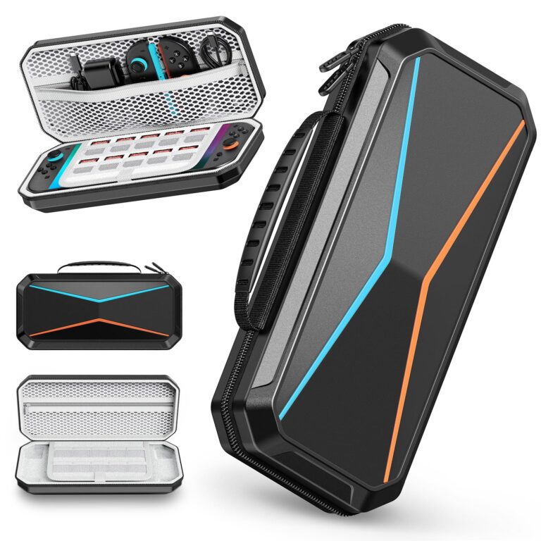 Lmcpa Duro Custodia per Console Nintendo Switch 2 2025, Borsa da Viaggio con 10 Cartucce di Gioco, PC Custodia Rigida Port...