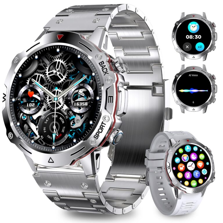 Homailida Smartwatch Uomo 1,39" con Chiamate, Assistente Vocale e Notifiche