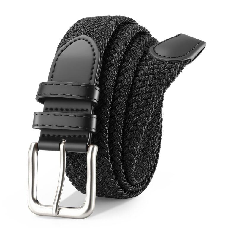 VONMELLI Cintura elastica intrecciata unisex con fibbia regolabile