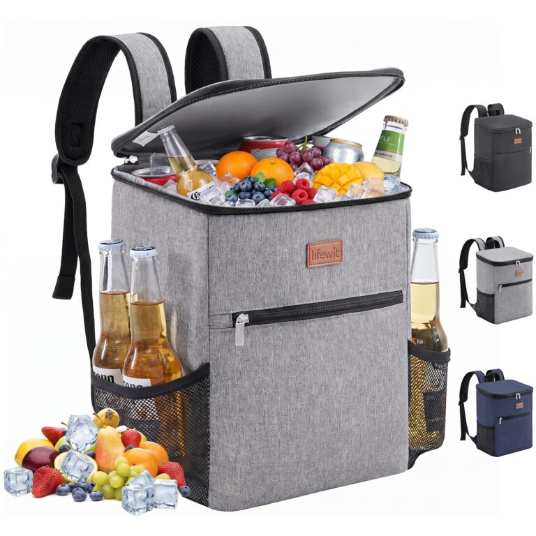 Lifewit Zaino Termico 24L (30 Lattine), Borsa Frigo Portatile con Scomparto, Grande Borse Termica Porta Pranzo per Uomo e ...