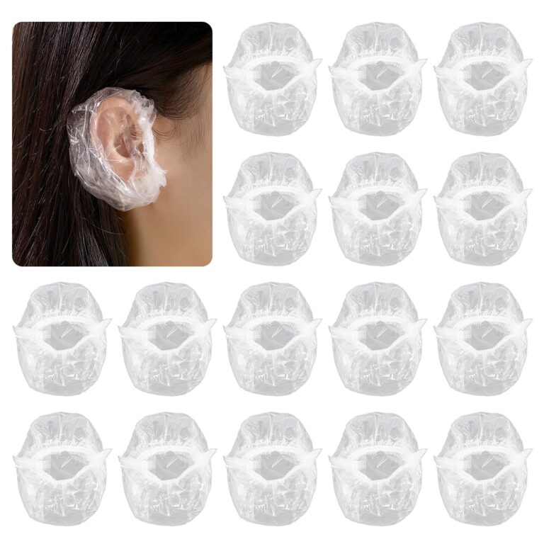 Copri orecchie trasparenti monouso per tintura capelli – 200 pezzi