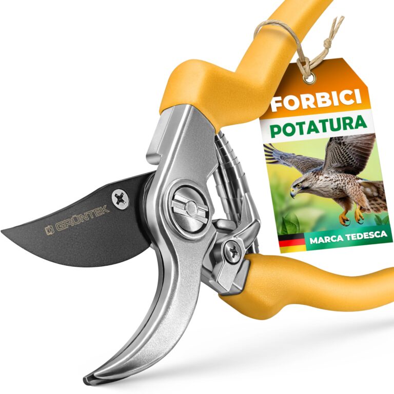 GRÜNTEK Cesoie da Potatura 21 cm con Lama Giapponese per Giardino