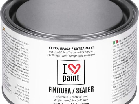 Finitura Chalk Paint Trasparente Opaca 375 ml Lavabile Antigraffio