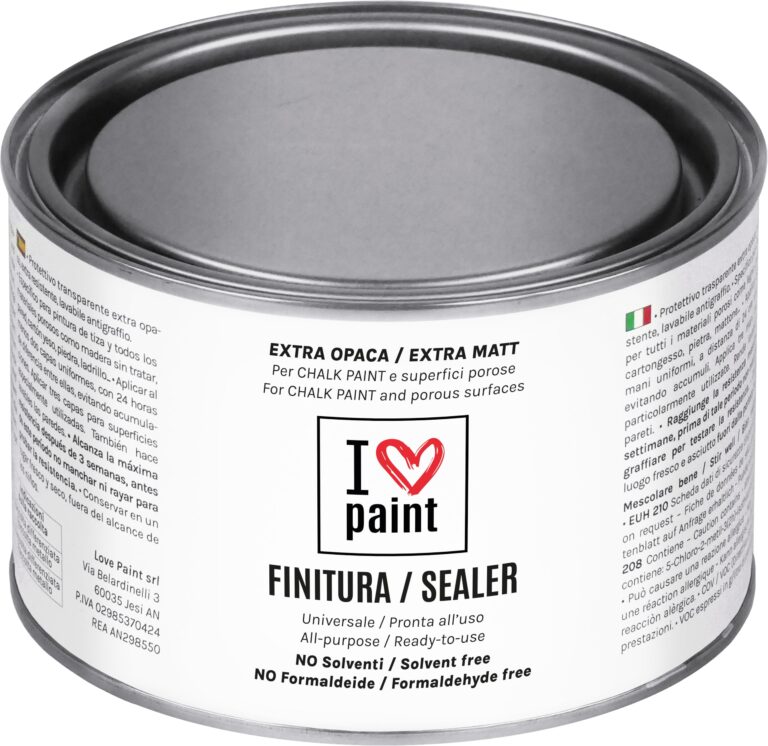 Finitura Chalk Paint Trasparente Opaca 375 ml Lavabile Antigraffio