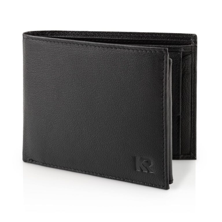 KRONIFY Portafoglio Uomo in Pelle con Protezione RFID e 13 Scomparti Carte